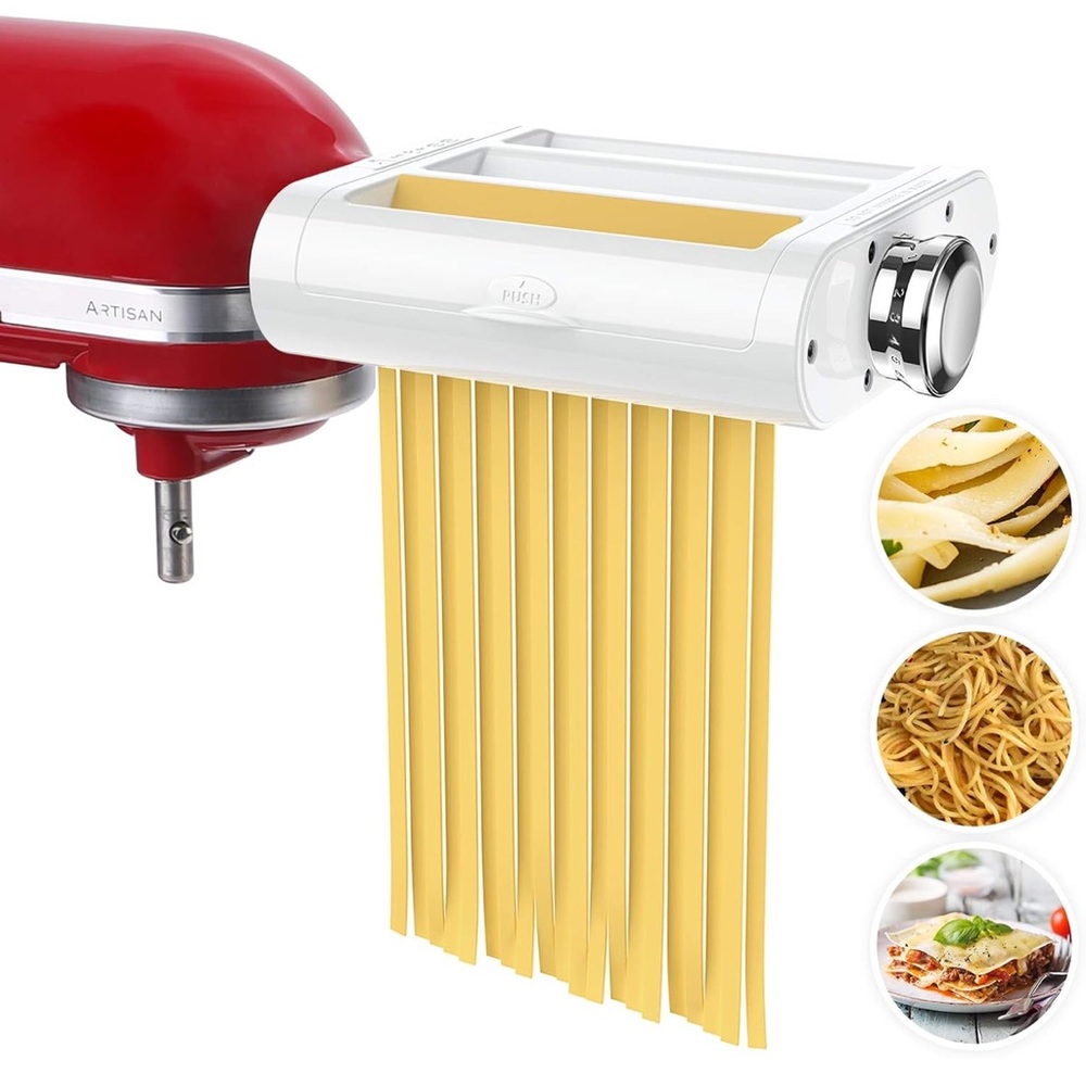 Antree Red Stand Mixer Pasta Maker Attachment- Compatible with Kitchen Aid